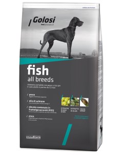 Сухой корм для собак Fish All Breeds Adult рыба рис 3кг Golosi