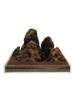 Камень для аквариума и террариума Brown Lava M натуральный 15 25 см Udeco