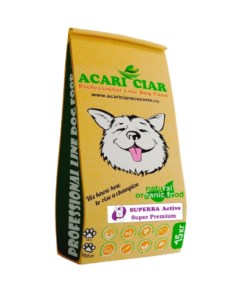 Сухой корм для собак SUPERBA active говядина Super Premium мини гранулы 15 кг Acari ciar