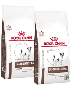 Сухой корм для собак GASTROINTESTINAL LOW FAT SMALL DOG S 2 шт по 1 кг Royal canin