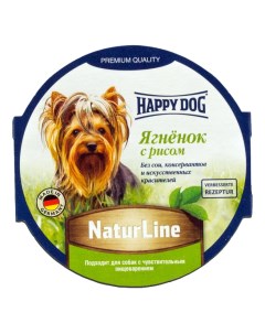 Консервы для собак NaturLine ягненок рис 85г Happy dog