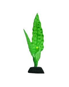 Растение силиконовое аквариумное светящееся в темноте 5 х 14 см зелёное Nobrand