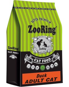 Сухой корм для кошек Adult Cat утка 0 35 кг Zooring