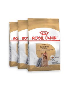 Сухой корм для собак Yorkshire Terrier домашняя птица 3шт по 1 5кг Royal canin