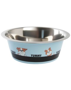 Миска металлическая для собаки Yammy 1 6 л 20 5х7 см Пушистое счастье