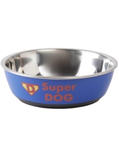 Миска металлическая для собаки Super dog 450 мл 14х4 5 см Пушистое счастье