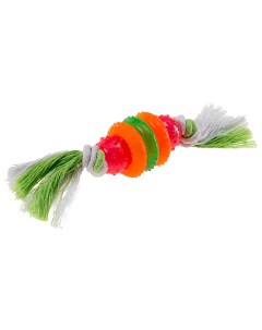 Жевательная игрушка для собак Кольца на веревке разноцветный длина 19 см Ferplast