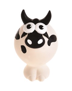 Жевательная игрушка для собак Корова с пищалкой длина 11 5 см Foxie