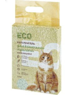 Комкующийся наполнитель для кошек кукурузный 2 5 кг Лента eco