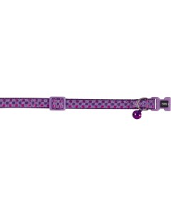 Ошейник для кошек КАРО полиэстер фиолетовый 20 30 см Nobby