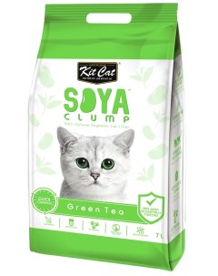 Комкующийся наполнитель туалета для кошек SoyaClump Soybean Litter Green Tea 7 л Kit cat