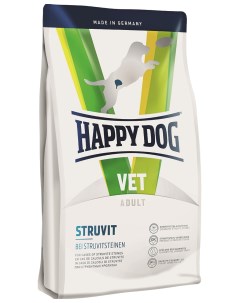 Сухой корм для собак Vet Adult Struvit при МКБ со струвитами птица 1кг Happy dog