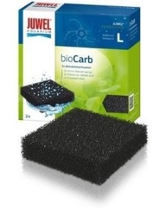 Губка для внутреннего фильтра Bio Carb L для Standart уголь поролон 2 шт 72 г Juwel
