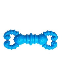 Жевательная игрушка для собак Гантель скорпион синий 11 5 см Уют