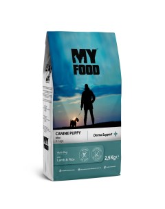 Сухой корм для щенков для малых пород ягненок и рис 2 5 кг Myfood