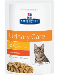Влажный корм для кошек Hills Prescription Diet Multicare Urinary Care курица 12 шт по 85г Hill`s