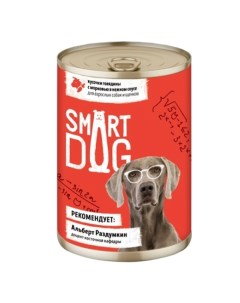 Консервы для собак говядина и морковь 400г Smart dog