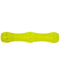 Игрушка для собак Палка массажная пластизоль 27 см желтая Зооник
