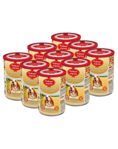 Консервы для собак Куриные кусочки в соусе по курски 9 шт по 410 г Родные корма