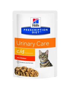 Влажный корм для кошек Prescription Diet c d Urinary Care курица 85г Hill`s