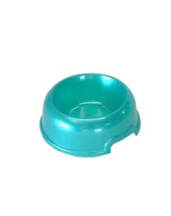Одинарная миска для кошек и собак пластик зеленый синий 0 2 л Homepet