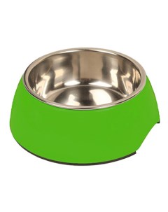 Одинарная миска для собак металл зеленый 0 235 л Major
