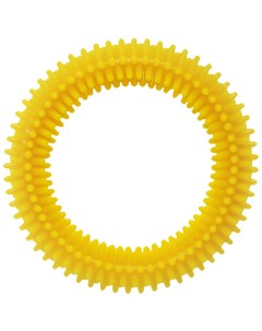 Игрушка для собак Сириус кольцо с шипами желтое 9 6 см Tappi