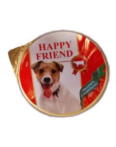 Консервы для собак говядина 125г Happy friend