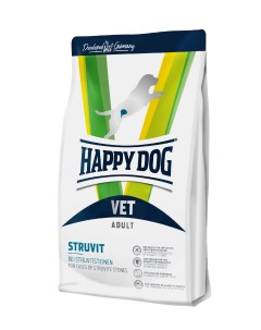 Сухой корм для собак для растворения струвитных камней VET Diet Struvit 1 кг Happy dog