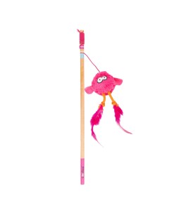 Игрушка для кошек удочка дразнилка Coockoo Jumpy розовая 40см Ebi