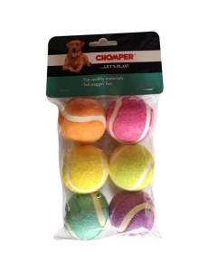 Игрушка для собак Dogicorn набор теннисных мячиков 5 5 см x 6 шт Chomper