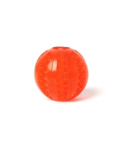 Жевательная игрушка мяч для собак Чистые клыки диаметр 5 см красный Играй гуляй