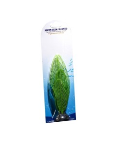 Растение силиконовое аквариумное светящееся в темноте 6 х 19 см зелёное Nobrand