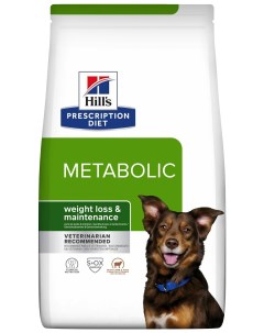 Cухой корм для собак Prescription Diet Metabolic с ягненком и рисом 1 5 кг Hill`s