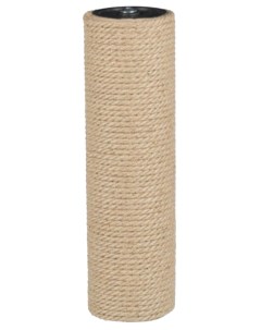 Запасной столбик когтеточка из джута Spare Post размер 9х50 см бежевый белый Trixie