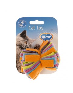 Мягкая игрушка для кошек Флисовый помпон текстиль разноцветный 6 см Duvo+