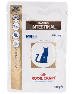Влажный корм для кошек Vet Diet Gastro Intestinal свинина 12шт по 100г Royal canin