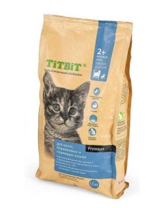 Сухой корм для котят беременных и кормящих кошек Premium цыпленок рис 1 5кг Titbit