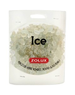 Декоративные камни для аквариума Лед стекло белый 1х1х0 8 см 472 г Zolux
