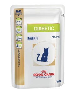 Влажный корм для кошек Vet Diet Diabetic мясо при диабете 100г Royal canin