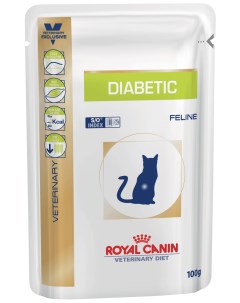 Влажный корм для кошек Vet Diet Diabetic птица свинина 12шт по 100г Royal canin