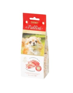 Лакомство для собак печенье Pallini с телятиной 125г Titbit