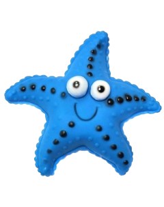 Игрушка пищалка для собак Морская Звезда синий 12 см Ripoma