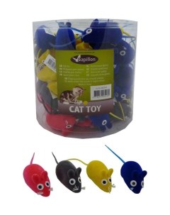 Игрушка для кошек Мышка норушка вельвет в ассортименте 6 см Papillon