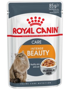 Влажный корм для кошек Intense Beauty мясо в желе 12шт по 85г Royal canin