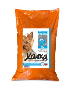 Сухой корм для собак для мелких пород из рыбы и риса 10 кг Холка