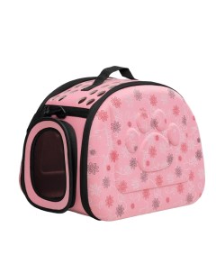 Складная сумка переноска с отдельным входом материал EVA 43 5х28х33 см розовая Пижон