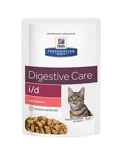 Влажный корм для кошек Prescription Diet i d Digestive Care лосось 12шт по 85г Hill`s