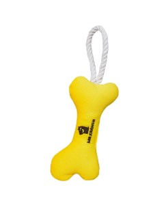 Игрушка для собак мелких и средних пород Mr Kranch Косточка с канатом желтый 31х9х4 см Mr.kranch