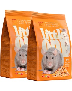 Сухой корм для крыс RATS 2шт по 900г Little one